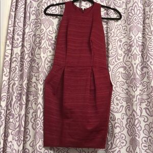 Maroon Tulip Shape Dress